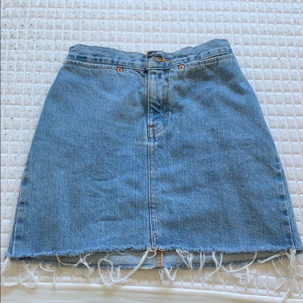 denim gap skirt